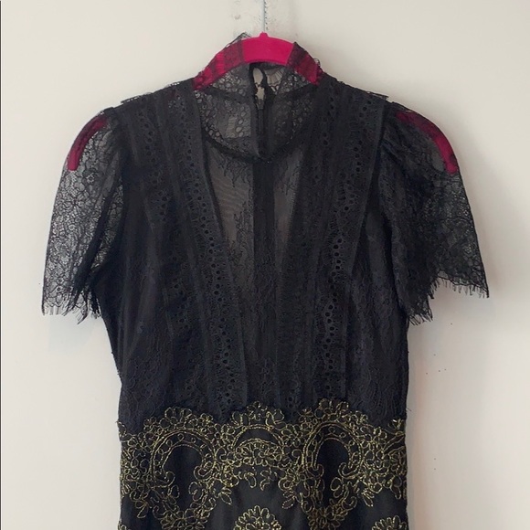 Sandro “Poetry” black lace mini dress 1 (US S) - Picture 6 of 10